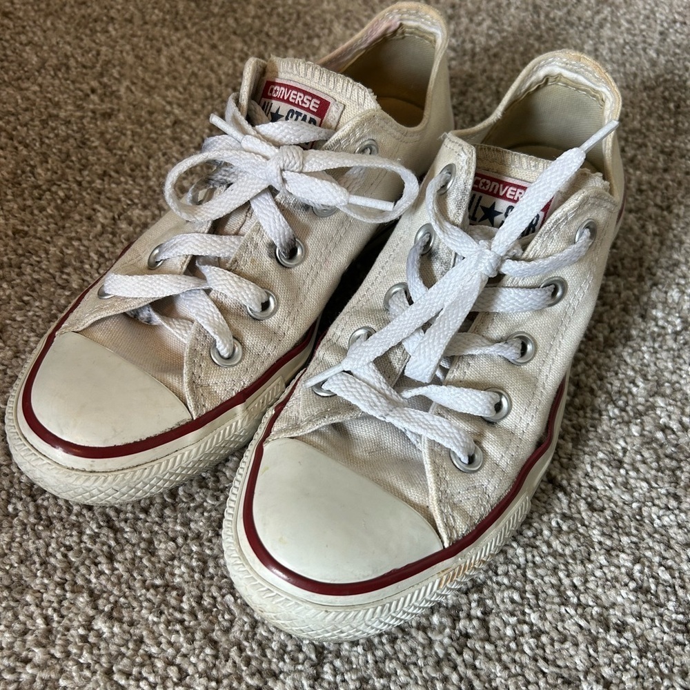 Converse Off-White Canvas Sneakers